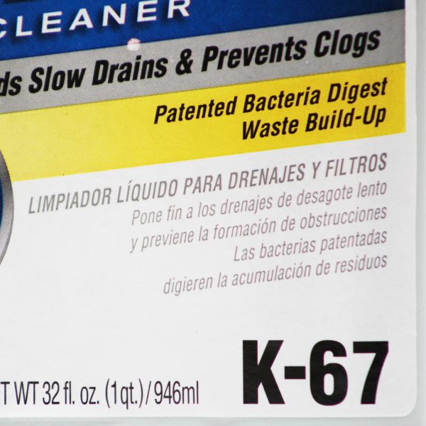 Roebic K67 Bacterial Drain Cleaner and Unblocker